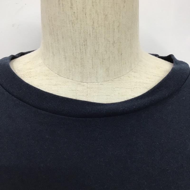 アヴィレックス AVIREX カットソー 長袖 6113477 長袖Tシャツ ロングスリーブカットソー プリントTシャツ XXL ロゴ、文字 紺 / ネイビー / メンズ USED 古着 中古 10102854