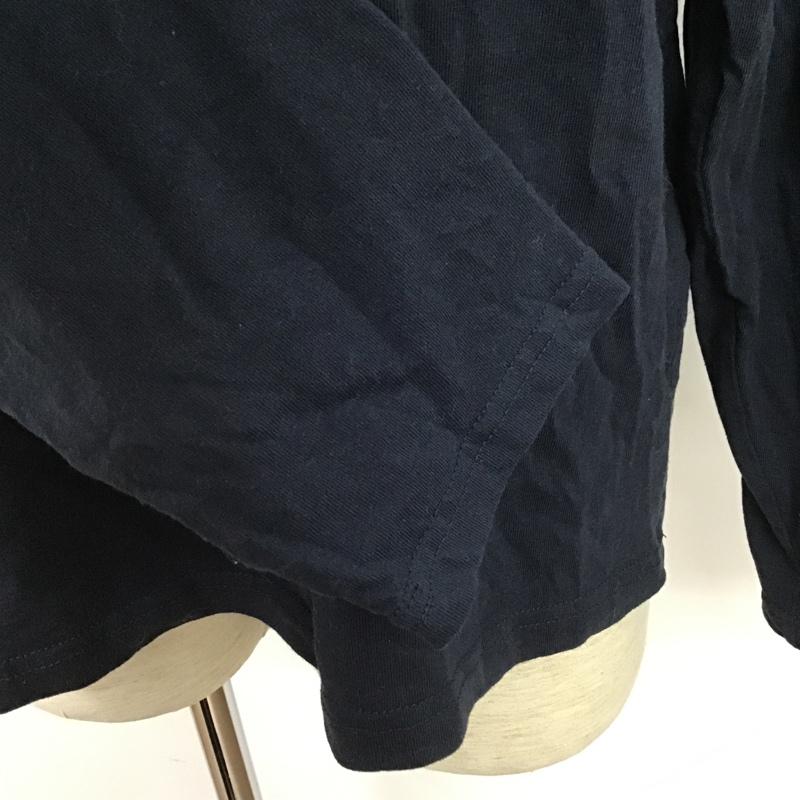 アヴィレックス AVIREX カットソー 長袖 6113477 長袖Tシャツ ロングスリーブカットソー プリントTシャツ XXL ロゴ、文字 紺 / ネイビー / メンズ USED 古着 中古 10102854