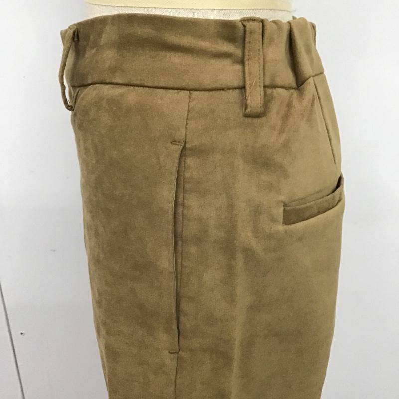 ローリーズファーム LOWRYS FARM パンツ スラックス M 無地 茶 / ブラウン /  レディース USED 古着 中古 10102859