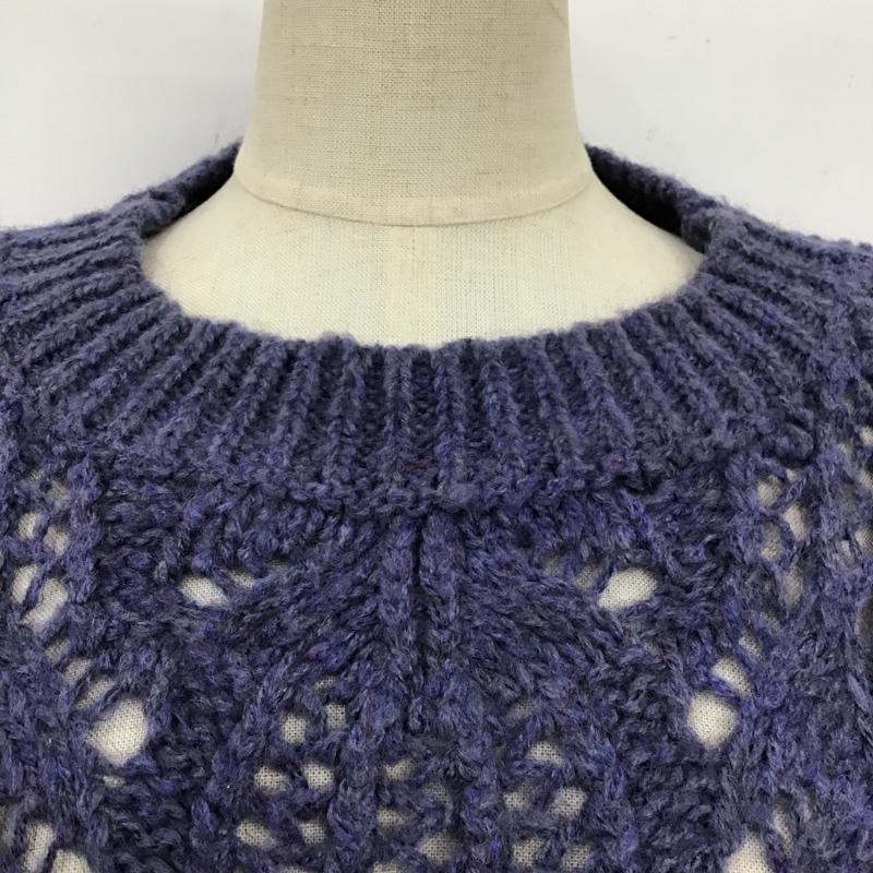 ローリーズファーム LOWRYS FARM ニット、セーター 長袖 FREE 無地 紫 / パープル / レディース USED 古着 中古 10102871