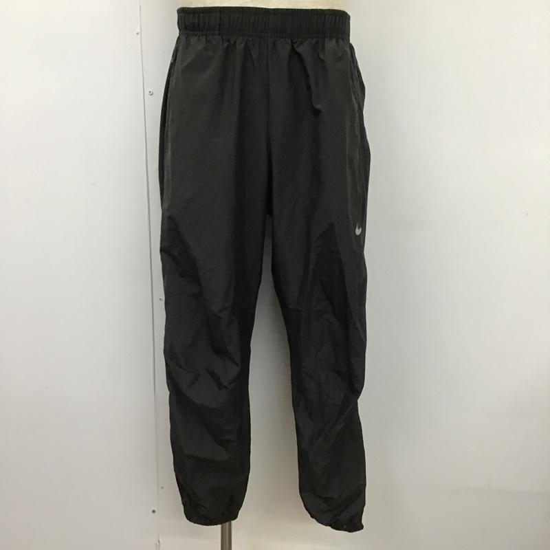 ナイキ NIKE ボトムス ボトムス 811675-060 チームPRウーブンパンツ アンラインドウーブンウオームアップパンツ スポーツウェア L ロゴ、文字 黒 / ブラック / メンズ USED 古着 中古 10102874