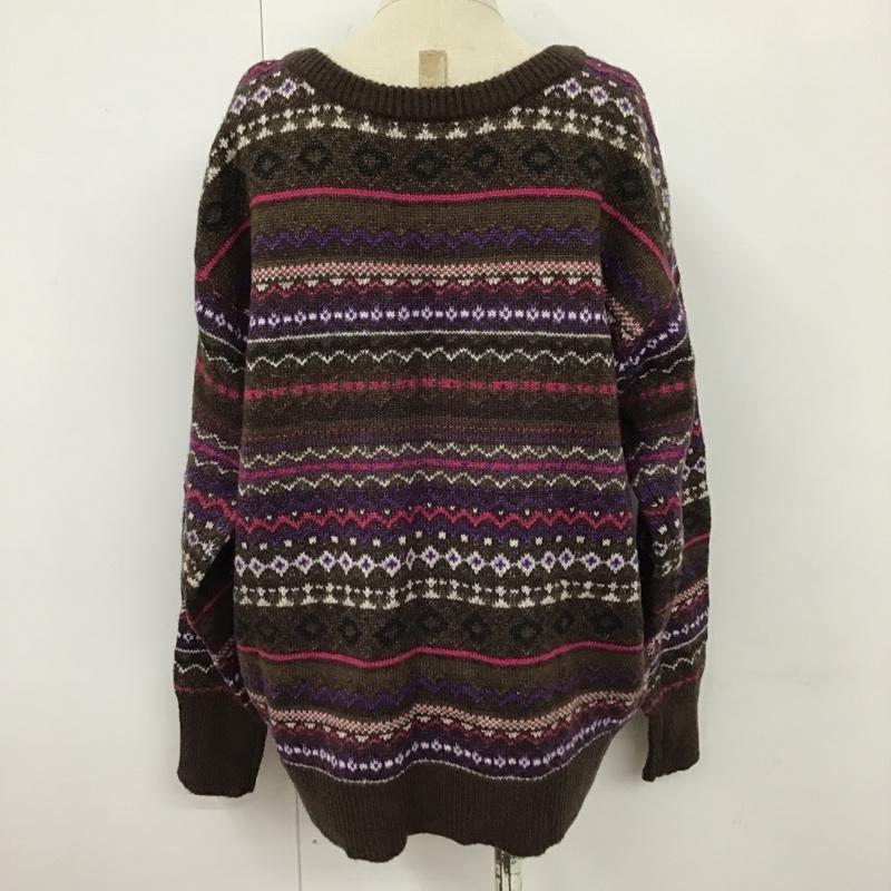 ニコアンド niko and... ニット、セーター 長袖 M マルチカラー / マルチカラー / レディース USED 古着 中古 10102875