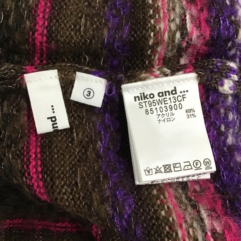 ニコアンド niko and... ニット、セーター 長袖 M マルチカラー / マルチカラー / レディース USED 古着 中古 10102875