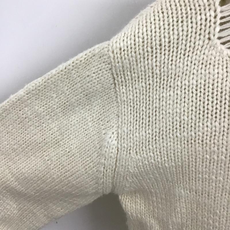 ジーナシス JEANASIS ニット、セーター 長袖 JS063891CF FREE 無地 白 / ホワイト / レディース USED 古着 中古 10102883