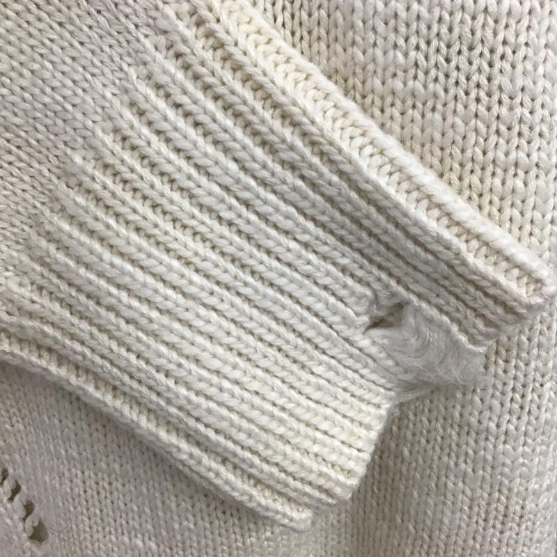 ジーナシス JEANASIS ニット、セーター 長袖 JS063891CF FREE 無地 白 / ホワイト / レディース USED 古着 中古 10102883