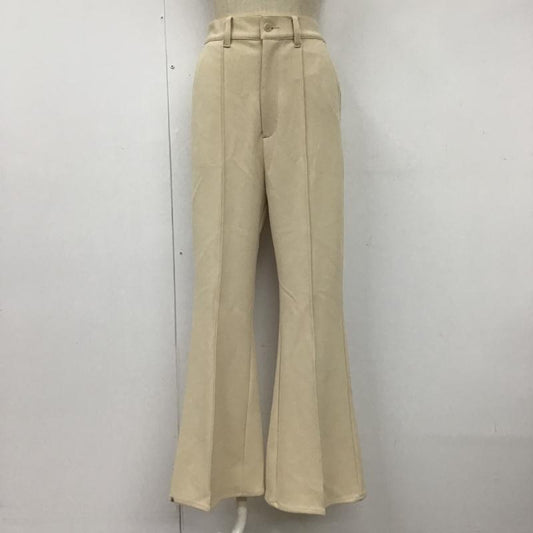 ビームス BEAMS パンツ スラックス S 無地 アイボリー / アイボリー /  レディース USED 古着 中古 10102890