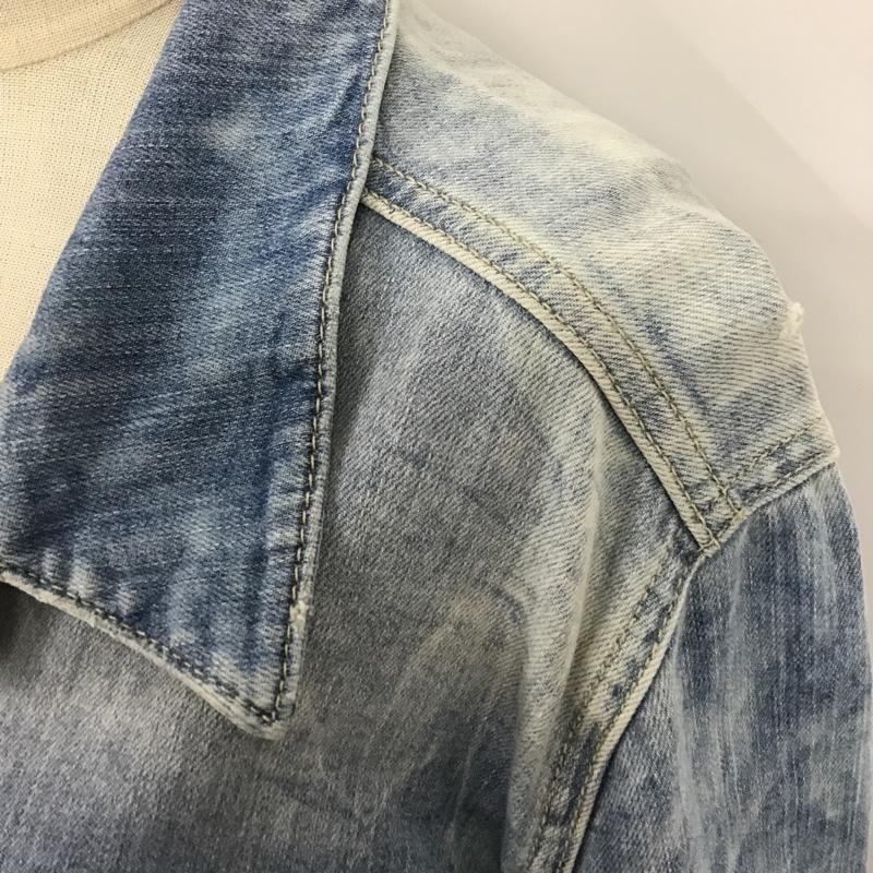 ザラ ZARA ジャケット、上着 ジャケット、ブレザー デニムジャケット L 無地 水色 / ライトブルー / レディース USED 古着 中古 10102895