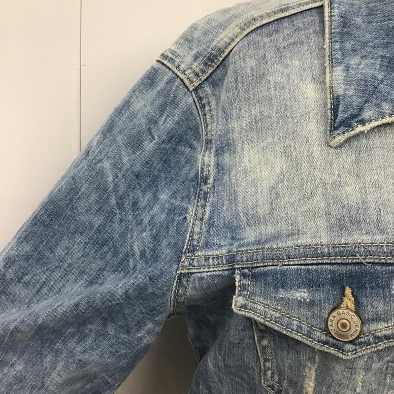 ザラ ZARA ジャケット、上着 ジャケット、ブレザー デニムジャケット L 無地 水色 / ライトブルー / レディース USED 古着 中古 10102895