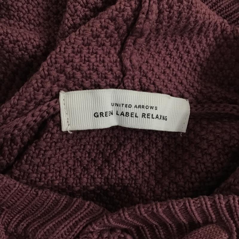 ユナイテッドアローズグリーンレーベルリラクシング UNITED ARROWS green label relaxing パーカー 長袖 3213-105-1176 SCウォッシュドリンクスフーディーパーカー ワッフルパーカー 長袖パーカー S 無地 えんじ / ワインレッド / レディース USED 古着 中古 10102897