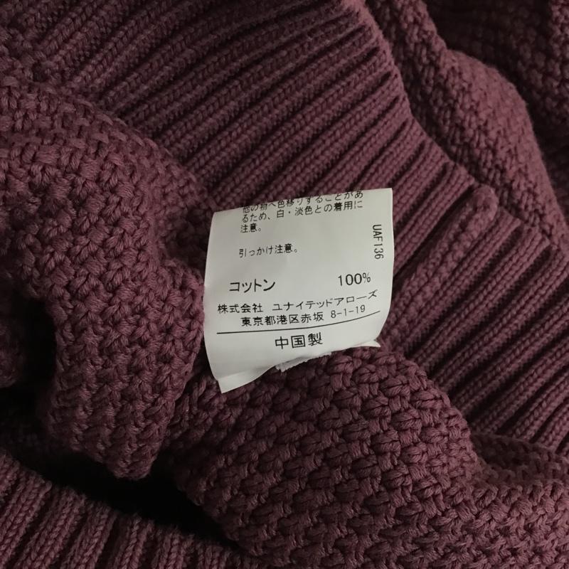 ユナイテッドアローズグリーンレーベルリラクシング UNITED ARROWS green label relaxing パーカー 長袖 3213-105-1176 SCウォッシュドリンクスフーディーパーカー ワッフルパーカー 長袖パーカー S 無地 えんじ / ワインレッド / レディース USED 古着 中古 10102897