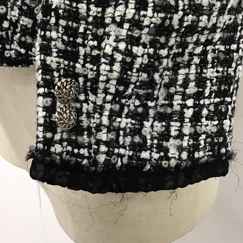ロイスクレヨン LOISCRAYON ジャケット、上着 ジャケット、ブレザー M 黒 / ブラック / X 白 / ホワイト / レディース USED 古着 中古 10102905