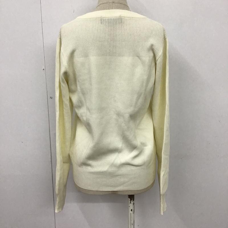 ロイスクレヨン LOISCRAYON ニット、セーター 長袖 M 無地 白 / ホワイト / レディース USED 古着 中古 10102907