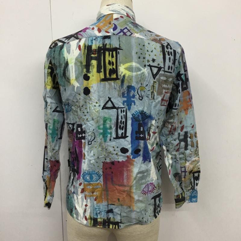 ポールスミスジーンズ Paul Smith JEANS シャツ、ブラウス 長袖 長袖シャツ カラーシャツ プリントシャツ 長袖カットソー S プリント マルチカラー / マルチカラー / メンズ USED 古着 中古 10102911