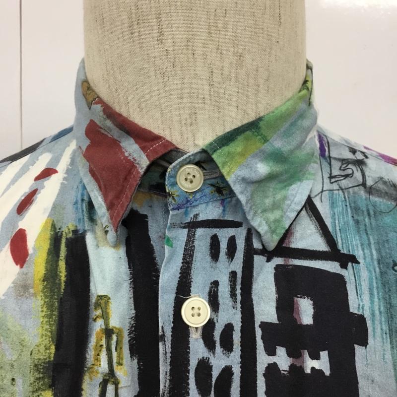 ポールスミスジーンズ Paul Smith JEANS シャツ、ブラウス 長袖 長袖シャツ カラーシャツ プリントシャツ 長袖カットソー S プリント マルチカラー / マルチカラー / メンズ USED 古着 中古 10102911