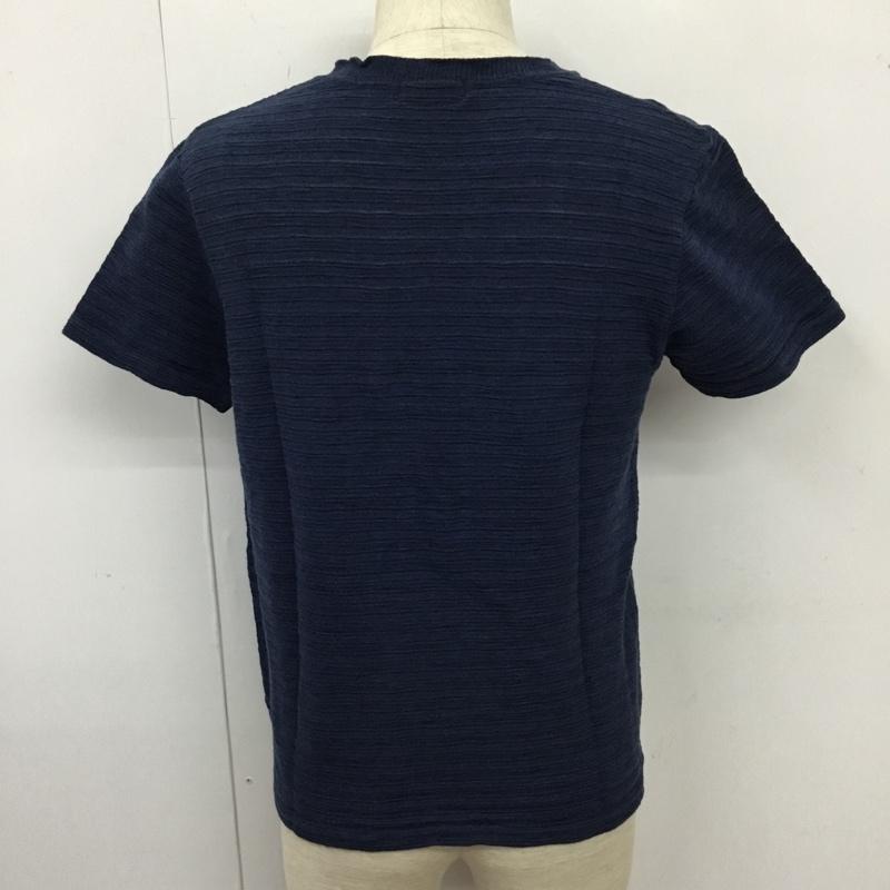 ポールスミスジーンズ Paul Smith JEANS カットソー 半袖 半袖カットソー Vネックカットソー Tシャツ S ボーダー柄 青 / ブルー / メンズ USED 古着 中古 10102926