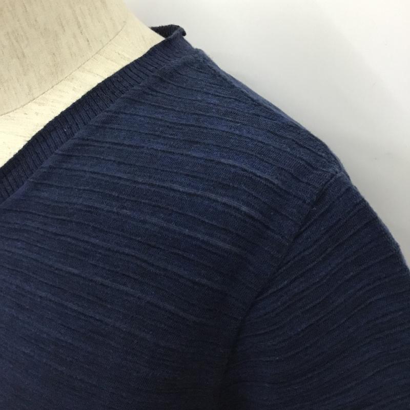 ポールスミスジーンズ Paul Smith JEANS カットソー 半袖 半袖カットソー Vネックカットソー Tシャツ S ボーダー柄 青 / ブルー / メンズ USED 古着 中古 10102926
