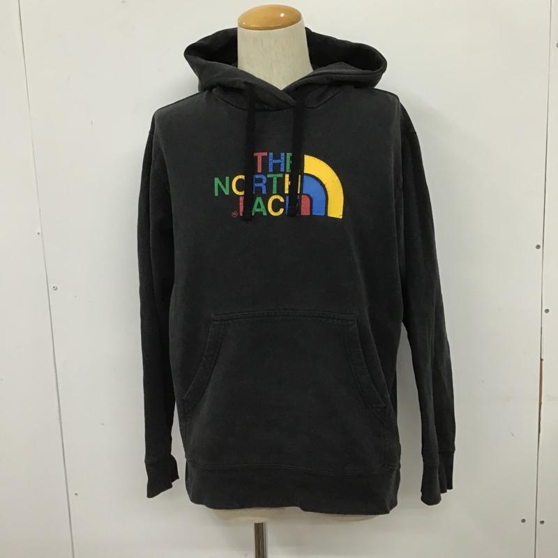ザノースフェイス THE NORTH FACE パーカー 長袖 L プリント X ロゴ、文字 黒 / ブラック / メンズ USED 古着 中古 10102936