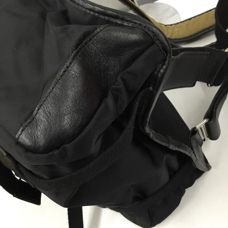 リモンタ LIMONTA リュックサック、デイパック リュックサック、デイバッグ CORDURA イタリア製 多機能 ワンポイント 黒 / ブラック / X ベージュ / ベージュ / レディース USED 古着 中古 10102940
