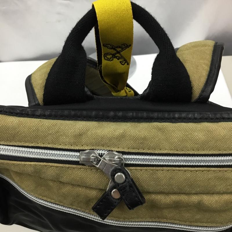 リモンタ LIMONTA リュックサック、デイパック リュックサック、デイバッグ CORDURA イタリア製 多機能 ワンポイント 黒 / ブラック / X ベージュ / ベージュ / レディース USED 古着 中古 10102940