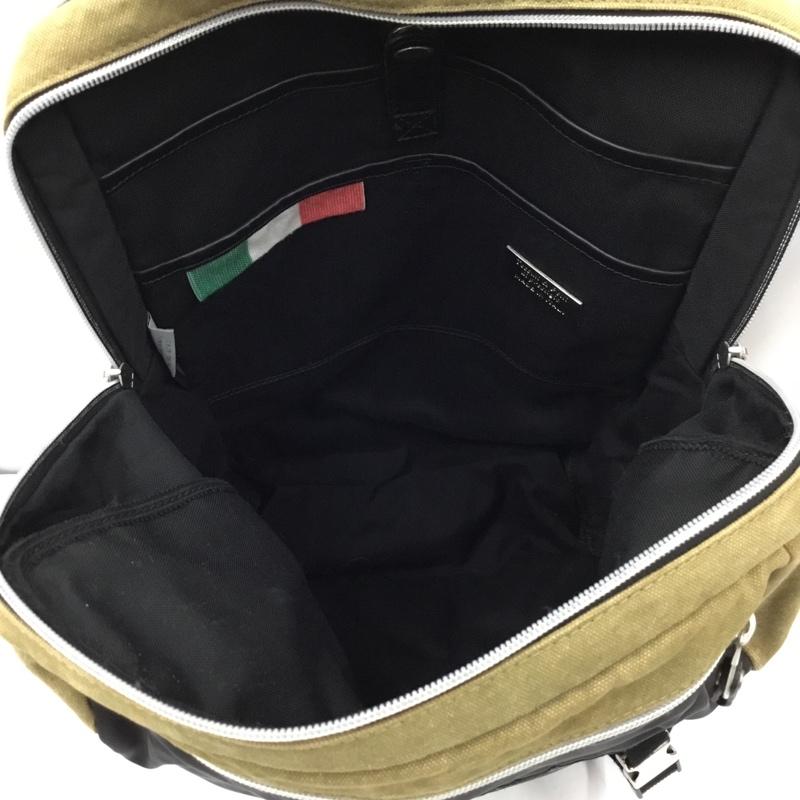 リモンタ LIMONTA リュックサック、デイパック リュックサック、デイバッグ CORDURA イタリア製 多機能 ワンポイント 黒 / ブラック / X ベージュ / ベージュ / レディース USED 古着 中古 10102940