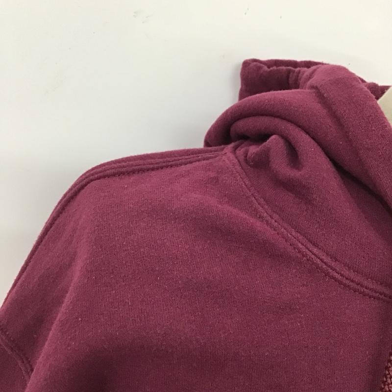 ギルダン GILDAN パーカー 長袖 M プリント えんじ / ワインレッド / メンズ USED 古着 中古 10102943