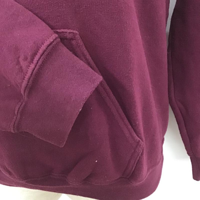 ギルダン GILDAN パーカー 長袖 M プリント えんじ / ワインレッド / メンズ USED 古着 中古 10102943