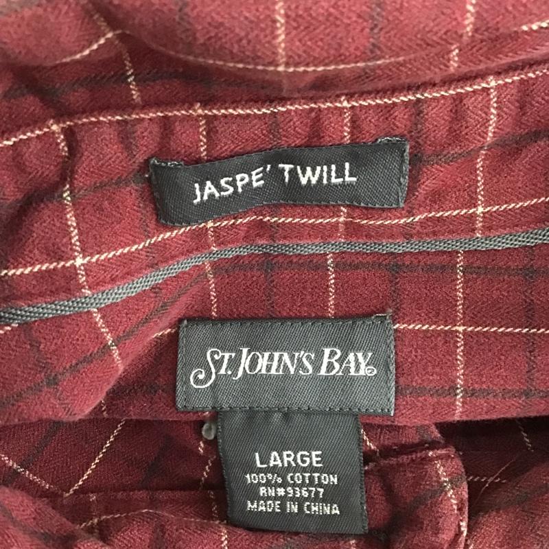 セントジョンズベイ ST.JOHN'S BAY シャツ、ブラウス 長袖 L チェック マルチカラー / マルチカラー / メンズ USED 古着 中古 10102944