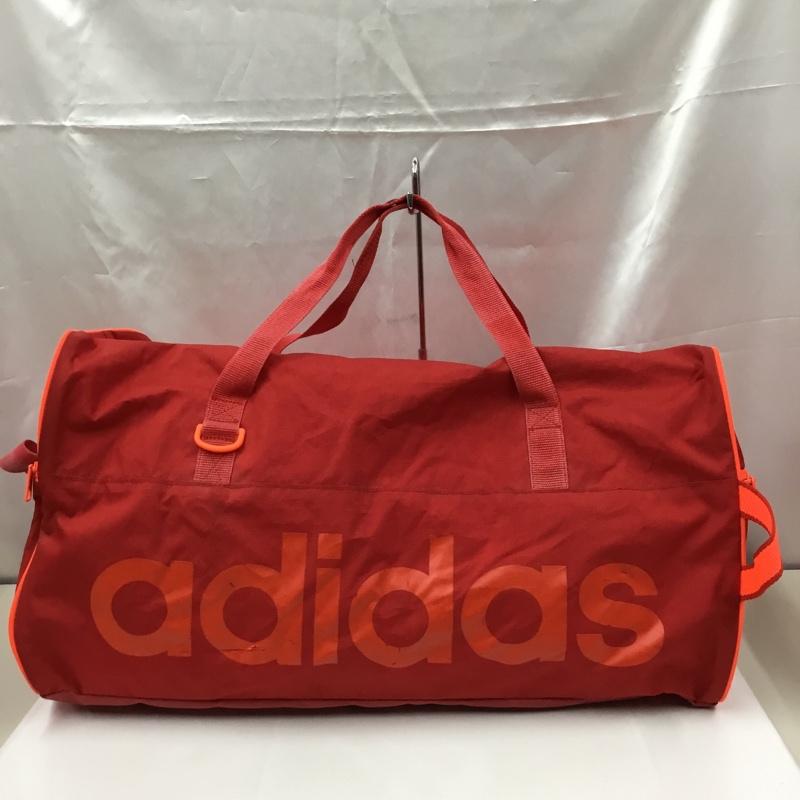 アディダス adidas ボストンバッグ ボストンバッグ M67873 LIN PER TB チームバッグ スポーツバッグ ロゴ、文字 赤 / レッド / メンズ USED 古着 中古 10102946