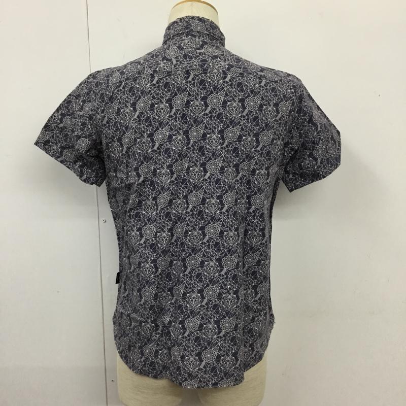 ポールスミスジーンズ Paul Smith JEANS シャツ、ブラウス 半袖 半袖シャツ カラーシャツ 半袖カットソー 総柄シャツ S 総柄 白 / ホワイト / X 紺 / ネイビー / メンズ USED 古着 中古 10102948