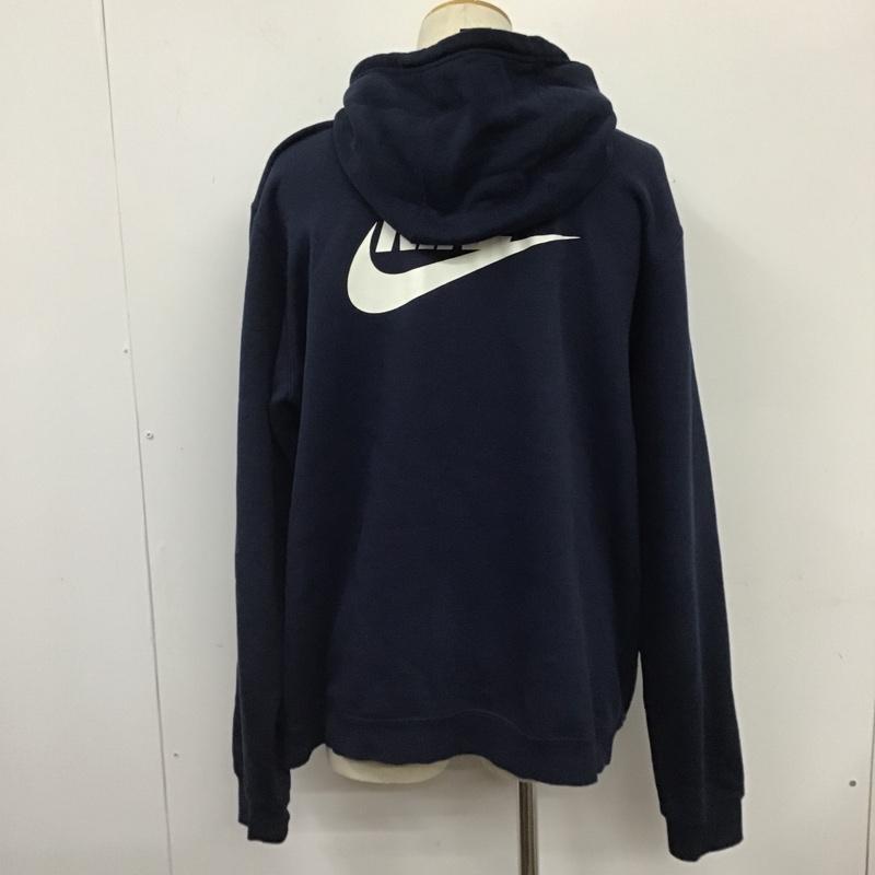 ナイキ NIKE パーカー 長袖 CQ3655-419 ストレンジャーシングスフーディ 長袖パーカー プリントパーカー XL ロゴ、文字 紺 / ネイビー / メンズ USED 古着 中古 10102964