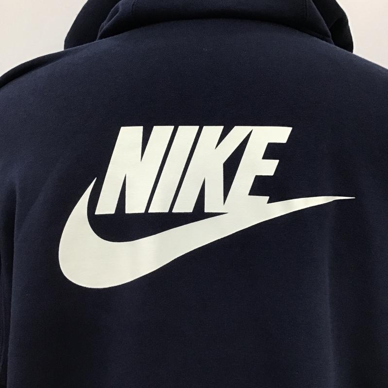 ナイキ NIKE パーカー 長袖 CQ3655-419 ストレンジャーシングスフーディ 長袖パーカー プリントパーカー XL ロゴ、文字 紺 / ネイビー / メンズ USED 古着 中古 10102964