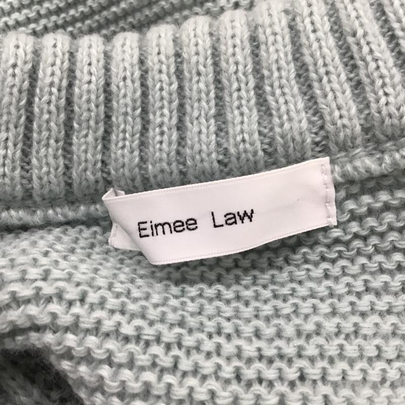 エイミーロウ Eimee Law カーディガン 長袖 82426B-2 カーディガン 長袖ニットカーディガン ショート丈カーディガン 38 無地 水色 / ライトブルー / レディース USED 古着 中古 10102992
