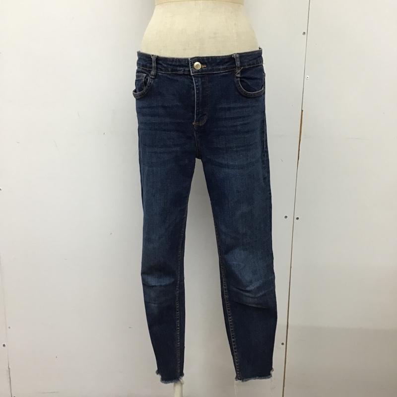 ザラ ZARA TRAFALUC パンツ デニム、ジーンズ デニムパンツ スリムパンツ ストレッチパンツ ジーンズ 42 無地 インディゴ / インディゴ /  レディース USED 古着 中古 10103001