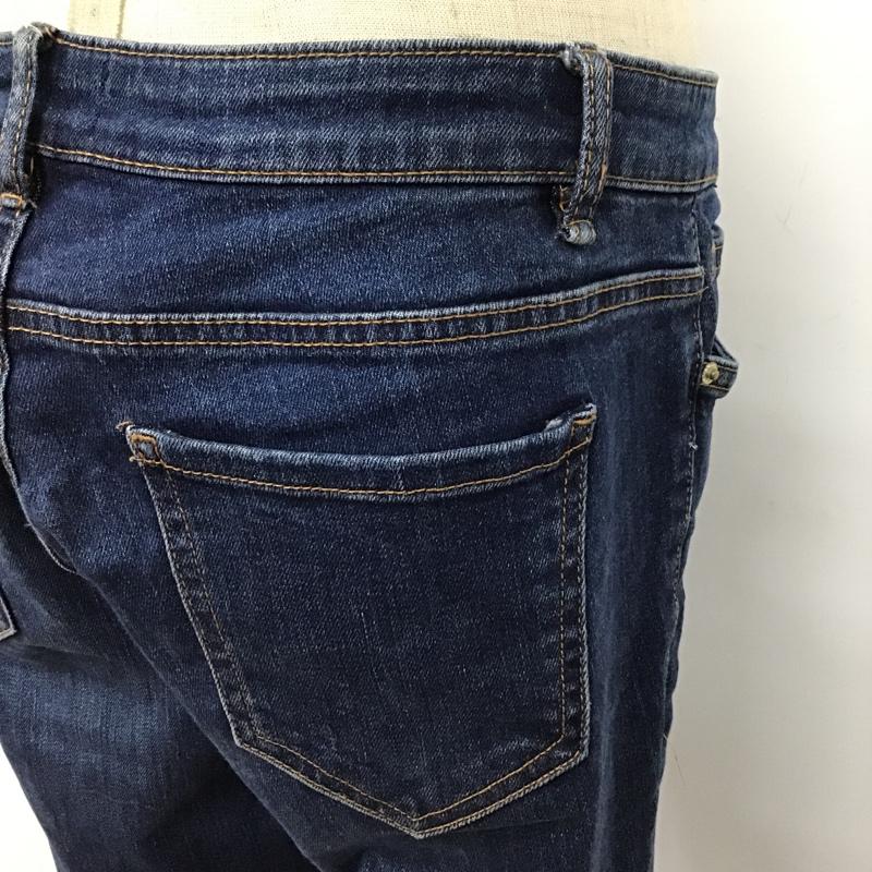 ザラ ZARA TRAFALUC パンツ デニム、ジーンズ デニムパンツ スリムパンツ ストレッチパンツ ジーンズ 42 無地 インディゴ / インディゴ /  レディース USED 古着 中古 10103001