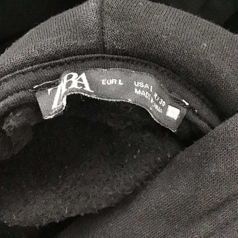 ザラ ZARA パーカー 長袖 長袖パーカー フード付きパーカー 無地スウェットトレーナー L 無地 黒 / ブラック / レディース USED 古着 中古 10103003