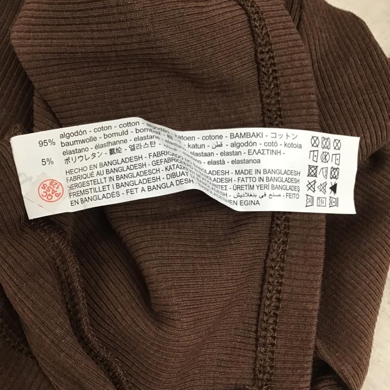 ザラ ZARA カットソー 長袖 L 無地 茶 / ブラウン /  レディース USED 古着 中古 10103014