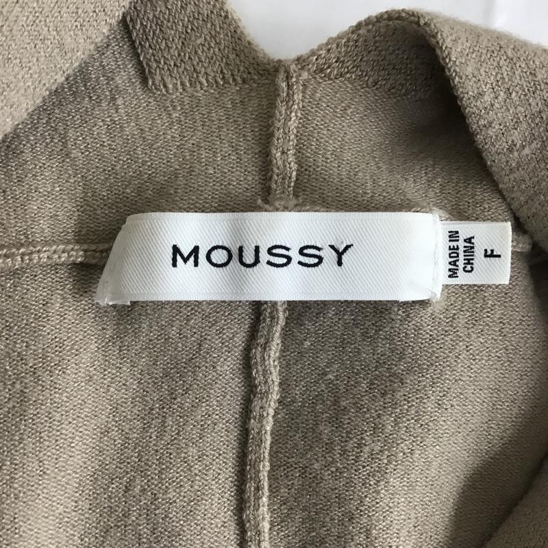 マウジー MOUSSY ニット、セーター 長袖 FREE 無地 ベージュ / ベージュ / レディース USED 古着 中古 10103031