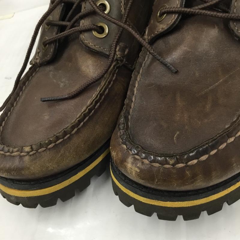 ティンバーランド Timberland ブーツ 一般 43578 8M レースアップ ワンポイント ダークブラウン / ダークブラウン / メンズ USED 古着 中古 10103045