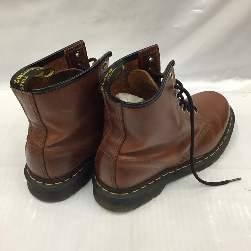 ドクターマーチン Dr.Martens ブーツ 一般 1460 8ホール レザー UK6 箱有 無地 茶 / ブラウン / レディース USED 古着 中古 10103080