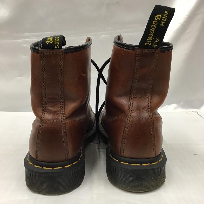 ドクターマーチン Dr.Martens ブーツ 一般 1460 8ホール レザー UK6 箱有 無地 茶 / ブラウン / レディース USED 古着 中古 10103080