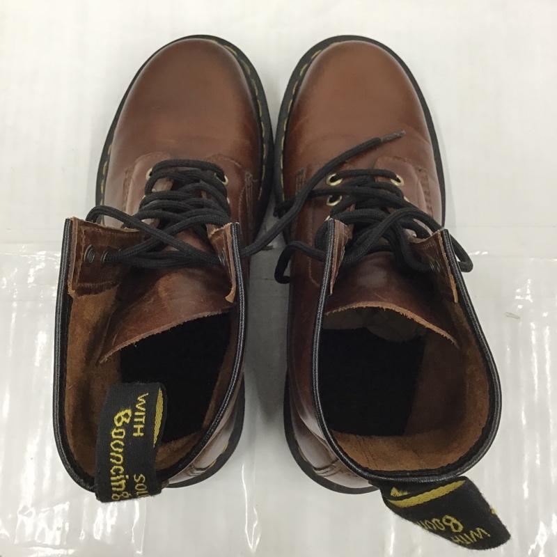 ドクターマーチン Dr.Martens ブーツ 一般 1460 8ホール レザー UK6 箱有 無地 茶 / ブラウン / レディース USED 古着 中古 10103080