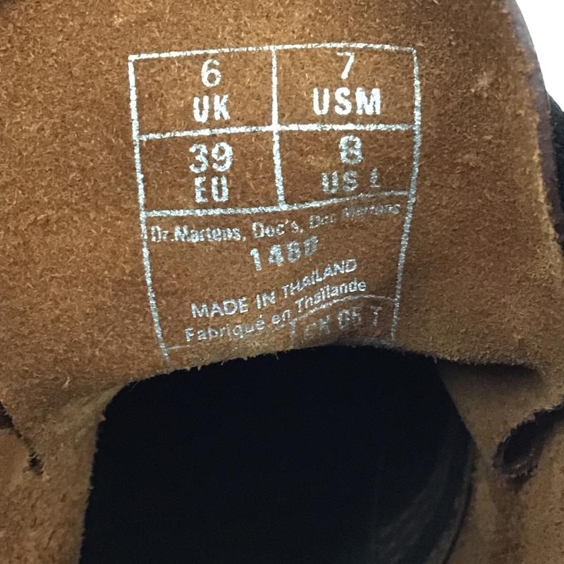 ドクターマーチン Dr.Martens ブーツ 一般 1460 8ホール レザー UK6 箱有 無地 茶 / ブラウン / レディース USED 古着 中古 10103080