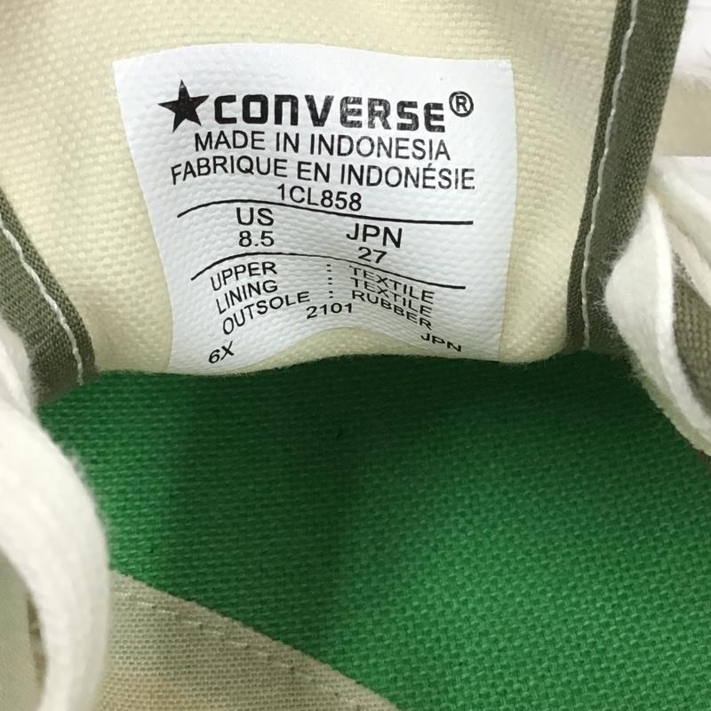 コンバース CONVERSE スニーカー スニーカー 1CL858 JACK PURCELL CANVAS ジャックパーセル 27cm 箱有 27.0cm ロゴ、文字 カーキ / カーキ / メンズ USED 古着 中古 10103087