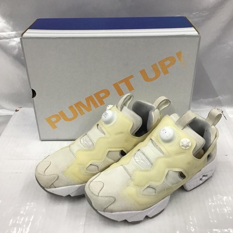 リーボック Reebok スニーカー スニーカー GX6355 INSTAPUMP FURY OG UNITED ARROWS 24.5cm 箱有 24.5cm ロゴ、文字 アイボリー / アイボリー / X グレージュ / グレージュ / レディース USED 古着 中古 10103093