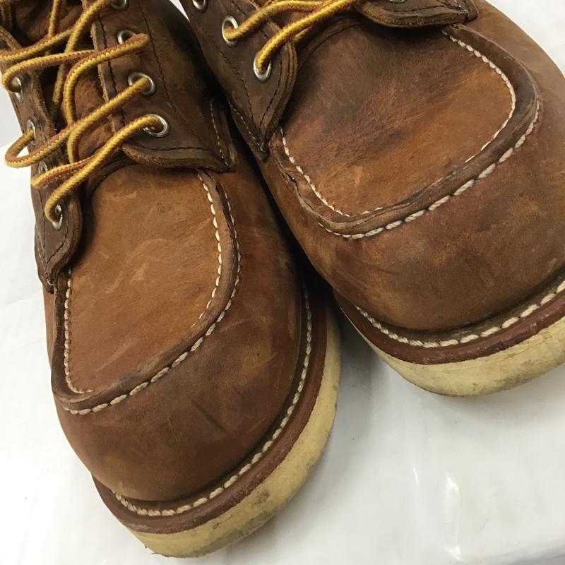レッドウィング RED WING ブーツ ショートブーツ 8876 USA8E 26cm 箱有 ワークブーツ US:8 無地 茶 / ブラウン / メンズ USED 古着 中古 10103094