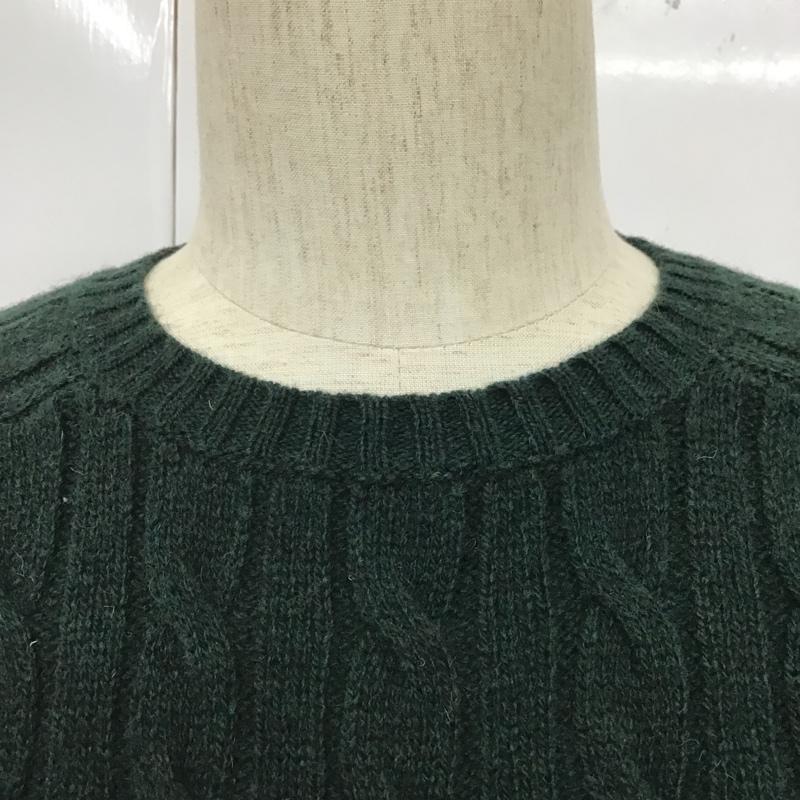 ビームス BEAMS ニット、セーター 長袖 L 無地 緑 / グリーン / メンズ USED 古着 中古 10103100