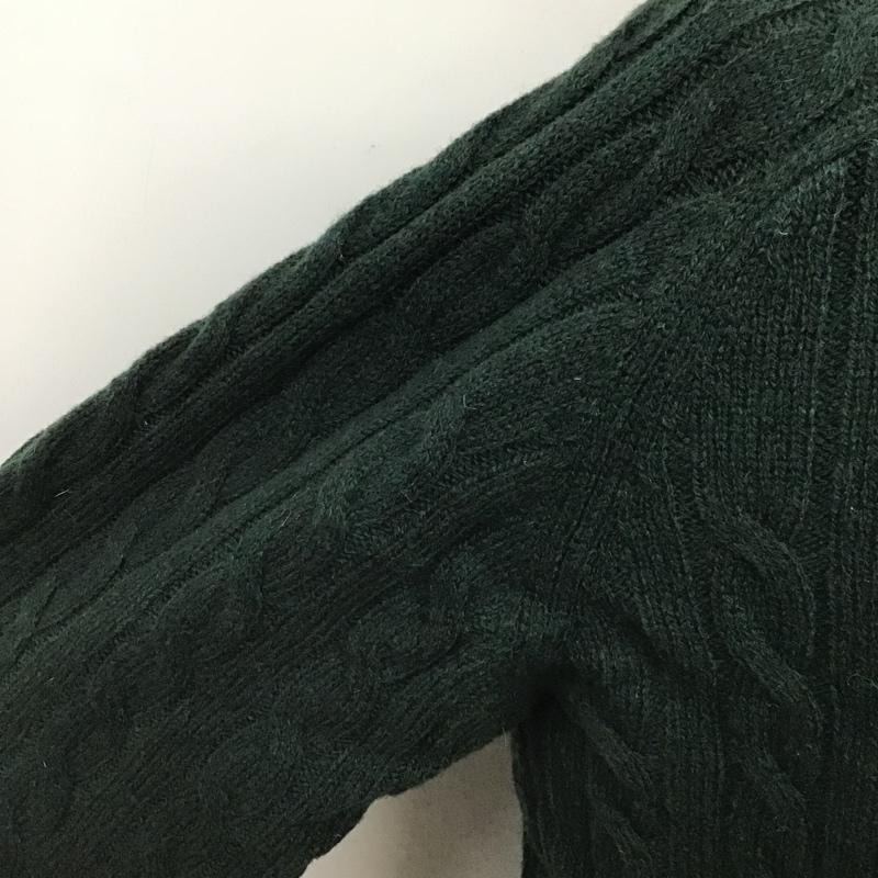 ビームス BEAMS ニット、セーター 長袖 L 無地 緑 / グリーン / メンズ USED 古着 中古 10103100