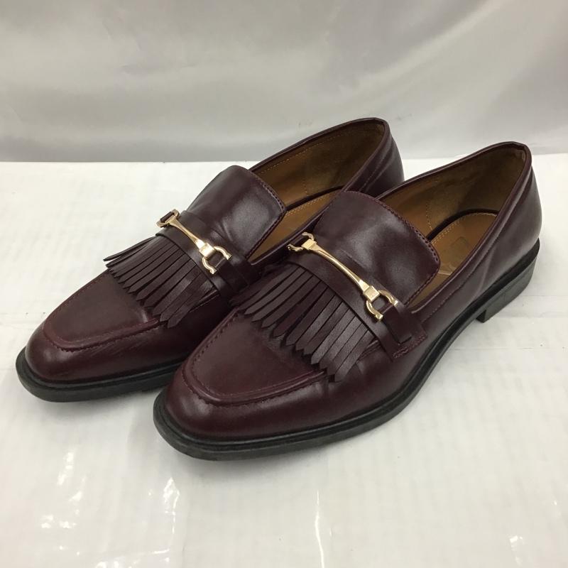 ザラ ZARA ローファー ローファー 2517 610 022 フリンジ 25.5cm 25.5cm 無地 えんじ / ワインレッド / レディース USED 古着 中古 10103106