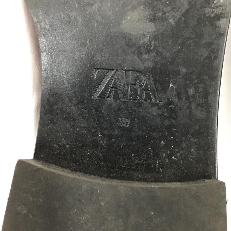 ザラ ZARA ローファー ローファー 2517 610 022 フリンジ 25.5cm 25.5cm 無地 えんじ / ワインレッド / レディース USED 古着 中古 10103106