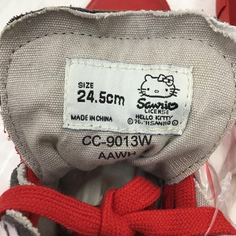 セダークレスト CEDAR CREST スニーカー スニーカー CC-9013W ATMOS ハローキティ キティちゃん 24.5cm 24.5cm キャラクター 赤 / レッド / レディース USED 古着 中古 10103107